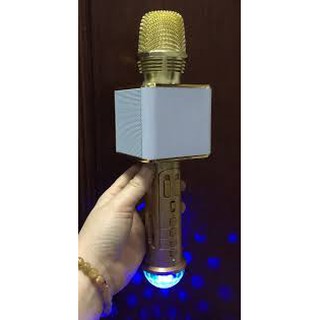 Micro kèm Loa Bluetooth SD-09L Led ,mic hát karaoke