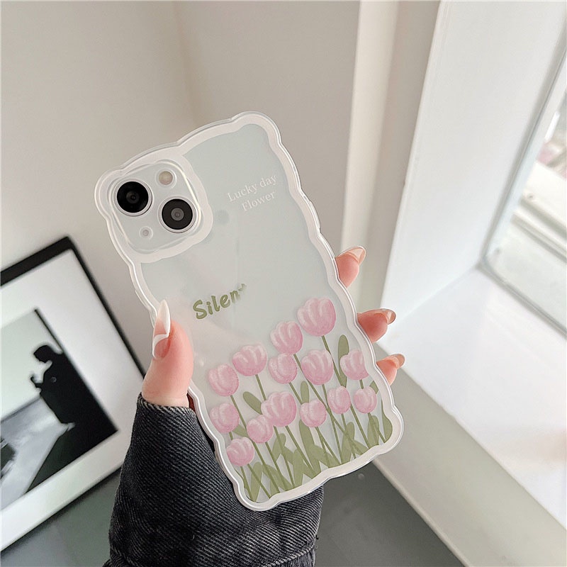 Ốp lưng iphone ốp Điện Thoại Silicon Chống Sốc Họa Tiết Hoa Cho iPhone 14 13 12 11 PROMAX XS XR XSMAX SE2020 6 7 8PLUS