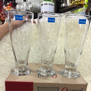 Hộp 6 cốc thuỷ tinh Tiara Footed 395 ml thái lan