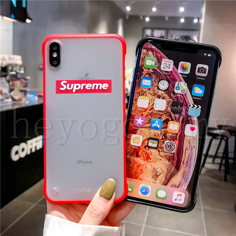 Ốp điện thoại mềm in supreme 3D kèm dây đeo cho samsung S10 S8 S9 Plus s10E s7 EDGE