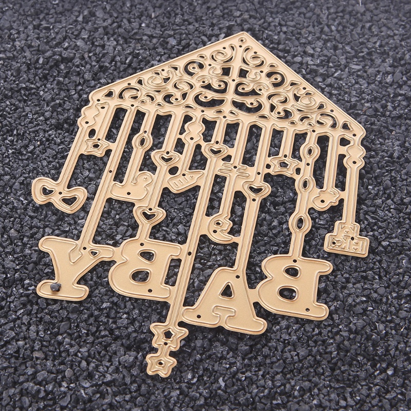 Khuôn Cắt Giấy Kim Loại Hình Em Bé Xinh Xắn