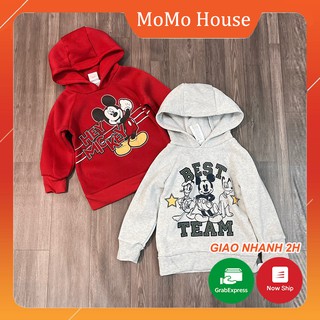 Áo nỉ bông hoodie hình mickey cho bé
