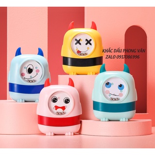 Dấu tên+Mực+Tem Mác mẫu đồ chơi trẻ em sinh động