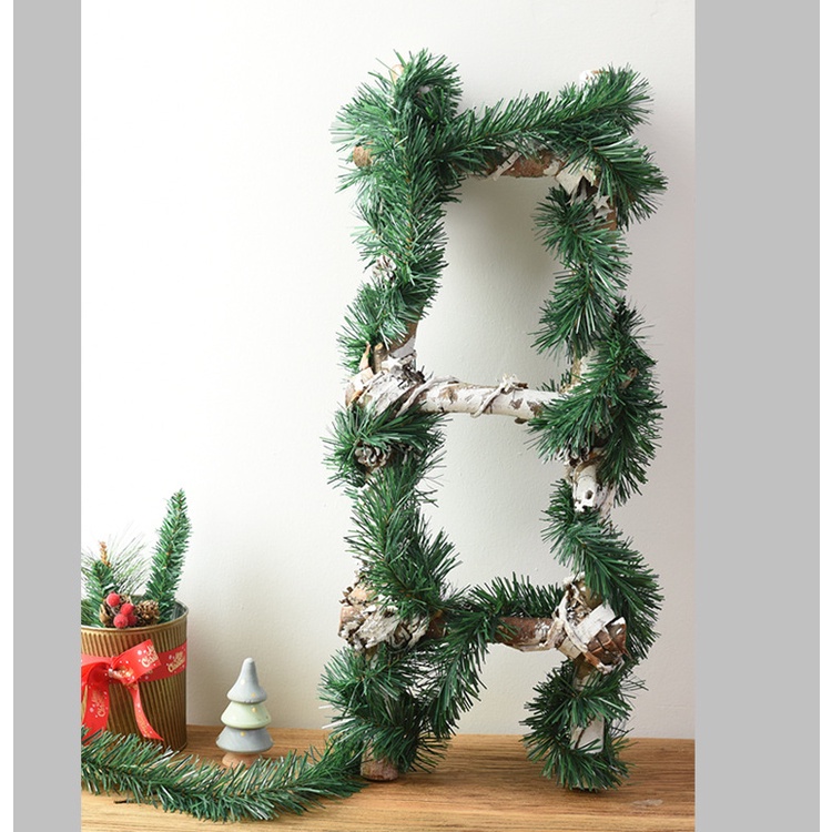 Cuộn dây lá thông thân kẽm dài 5.5m trang trí noel giáng sinh