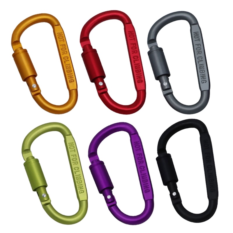 Móc Khóa Carabiner Leo Núi Hình Chữ D Bằng Nhôm Mary