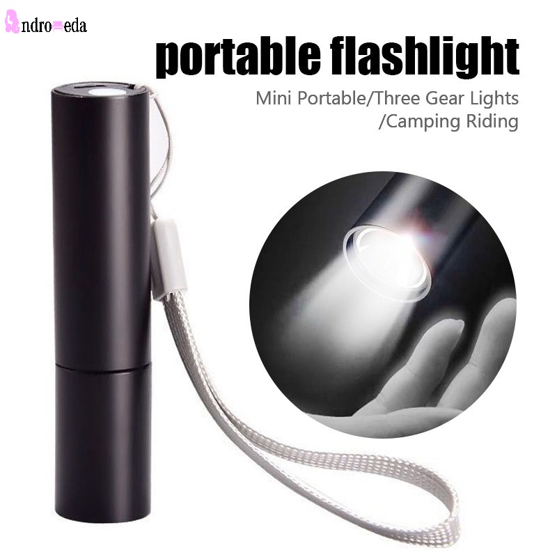 Đèn Pin LED Mini Siêu Sáng Chống Thấm Nước Có Cổng Sạc USB Tiện Lợi