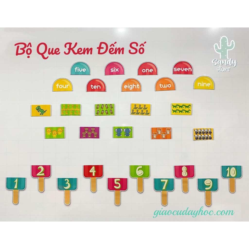 BỘ QUE KEM ĐẾM SỐ