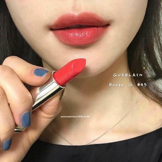 Son Guerlain Rouge 45 kèm case da hồng