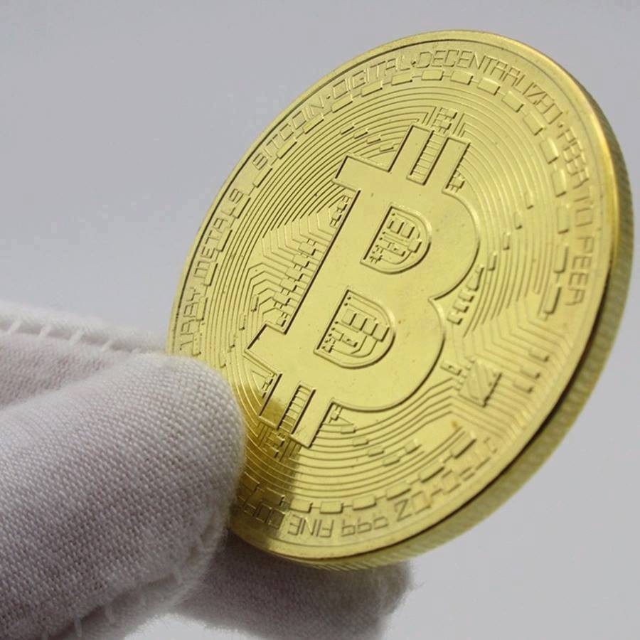 Đồng xu BITCOIN mạ vàng 24k