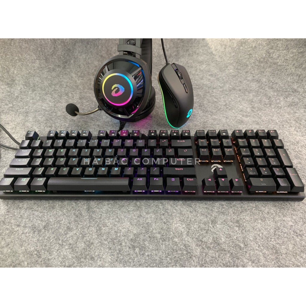 Combo Bàn Phím Cơ Chuột Tai nghe Gaming DAREU BLACK Led RGB - DAREU EK810 / EM908 / EH469