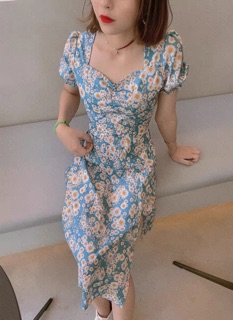 Váy Hoa Xẻ Tà