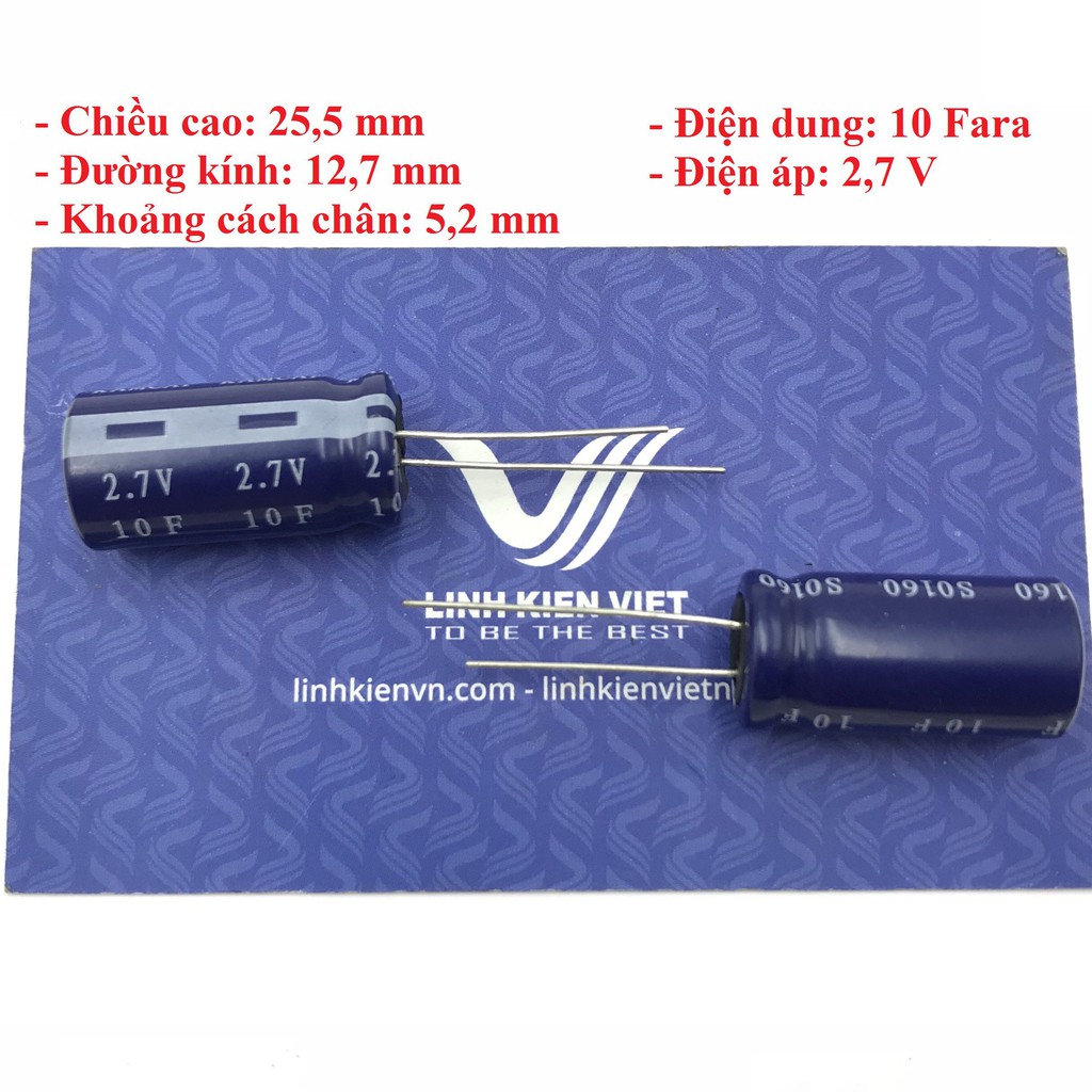 Siêu tụ điện 10F 2.7V - X4H7