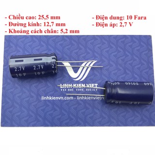 Siêu tụ điện 10F 2.7V - X4H7