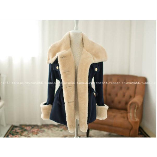 (Hàng order) Áo khoác nữ lót lông BBS002-1