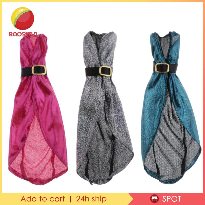 [Baosity1] 3 Đầm Dạ Hội Cổ Chữ V Cho Búp Bê Blythe SD 1 / 6