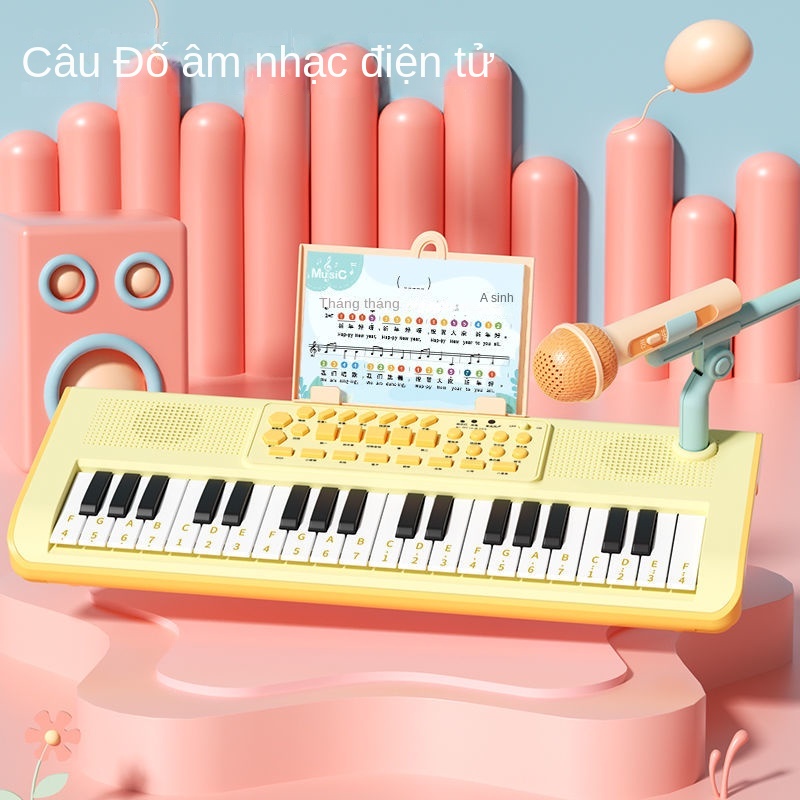 Đồ Chơi Đàn Piano Điện Tử Cho Bé Gái 6-4 Tuổi