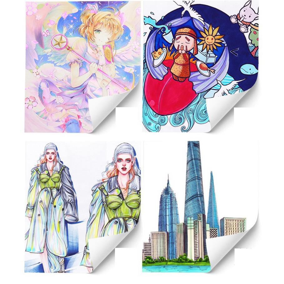 [Bb127] Bút vẽ, bút màu Marker TouchCool Túi Vải Bộ 30/60/80 màu, vẽ anime,chân dung,phong cảnh