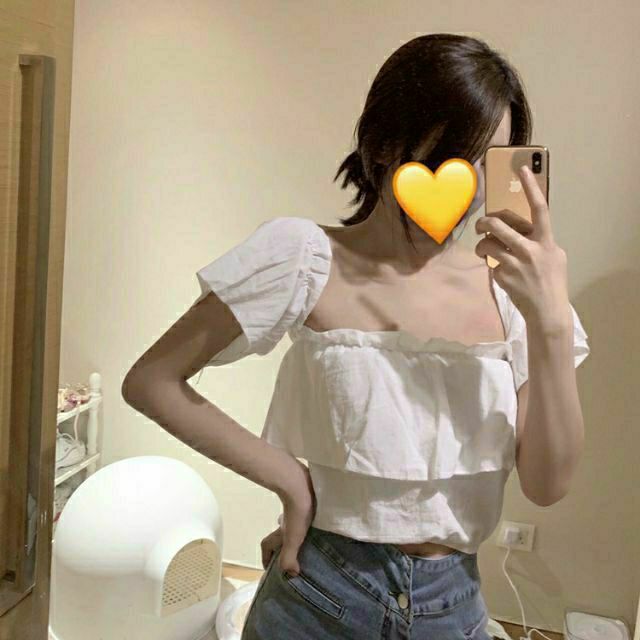 [Mã 151FASHIONSALE1 giảm 10K đơn 50K] (SẴN) Áo kiểu trễ vai tay rời thô mùa hè cho nữ M14