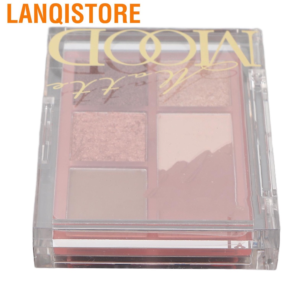 Bảng phấn mắt 6 màu lì và ánh nhũ kết hợp 6g # 02
