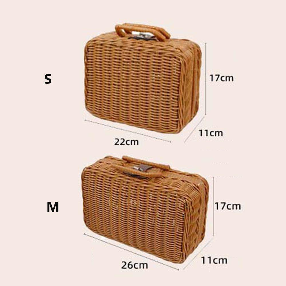 Vali Đan Mây Thủ Công Đựng Trái Cây / Thực Phẩm Tiện Dụng