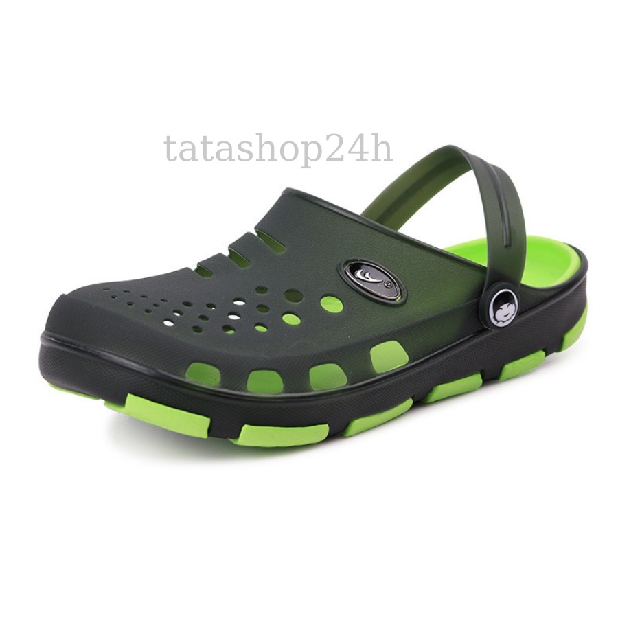 Dép Cross Unisex sục nhựa mềm đi mưa bít mũi tatashop24h