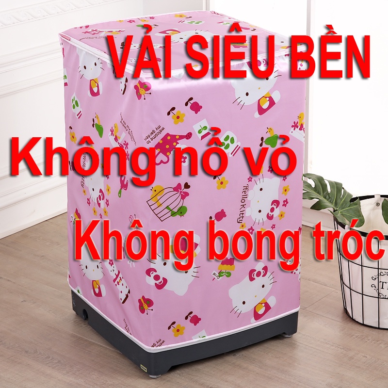Áo phủ trùm máy giặt vải dù Dày, Siêu bền, chống thấm tuyệt đối