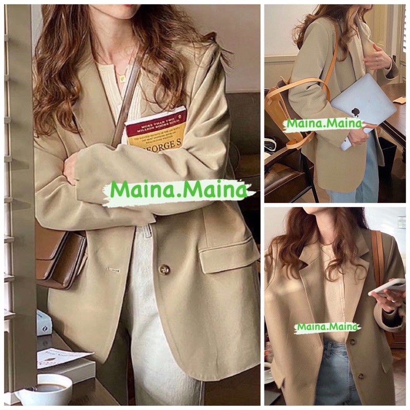 Áo Blazer Túi Nắp Basic 2 Lớp - Áo Vest Nữ Phong Cách Hàn Quốc (ảnh thật/hàng sẵn)
