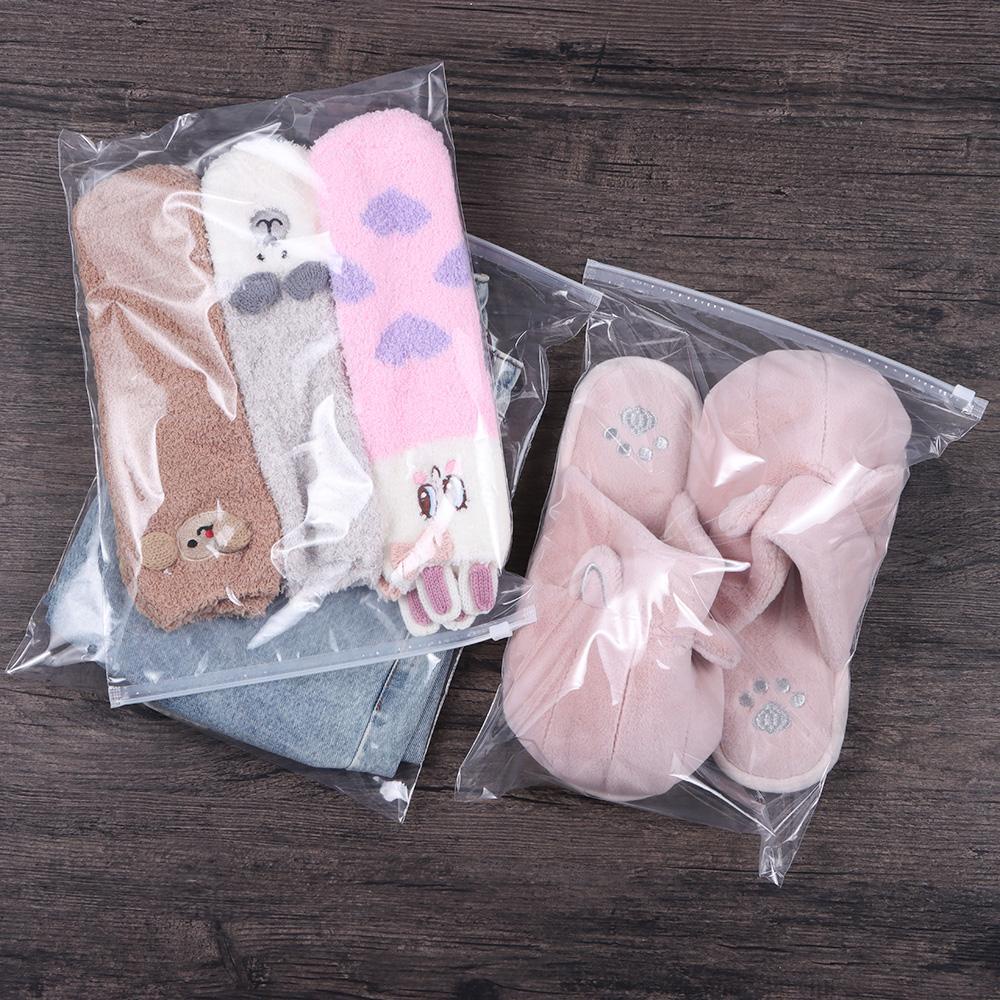 Set 5 Túi Nhựa Trong Suốt Chống Nước Dùng Đựng Quần Áo