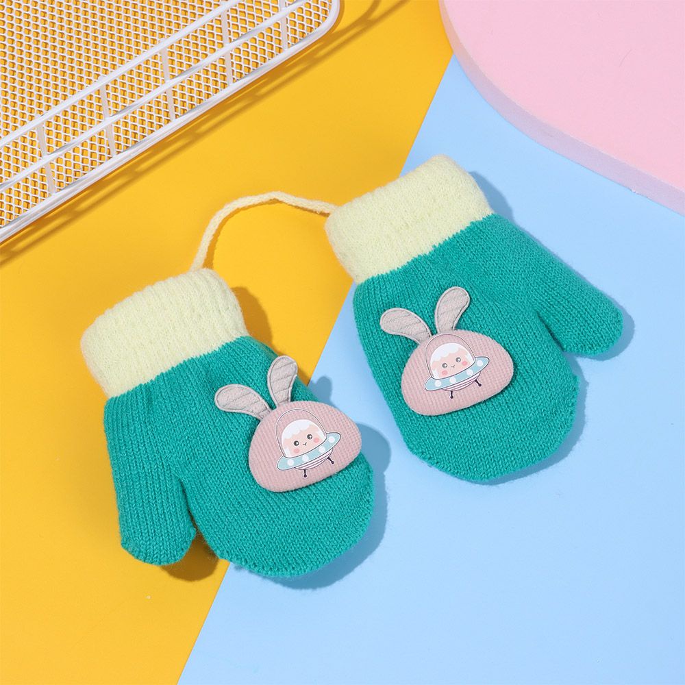 Găng tay dệt kim dày giữ ấm mùa đông xinh xắn cho trẻ nhỏ 1-6 tuổi