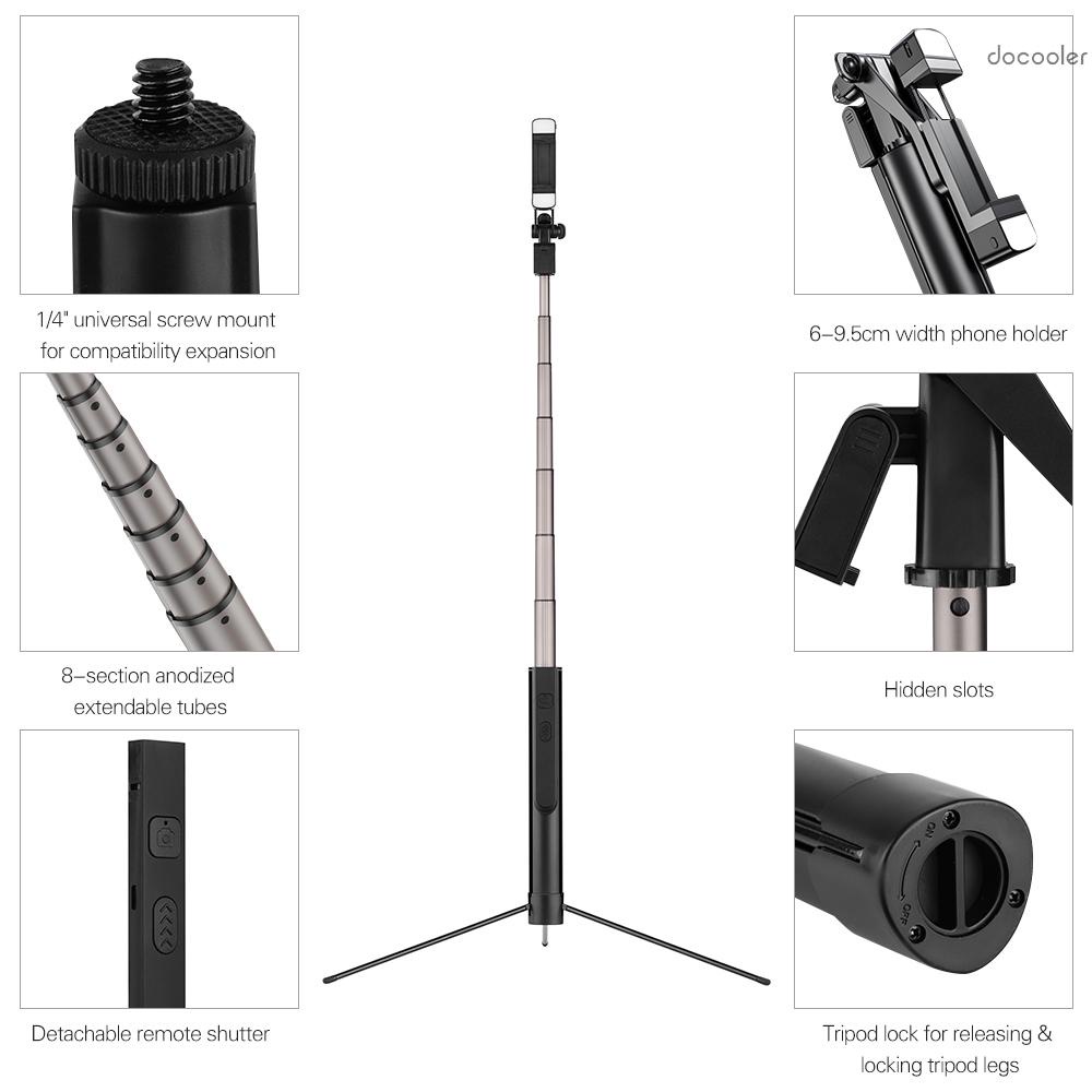 Gậy Ba Chân Ổn Định Đa Năng Có Thể Tháo Rời Và Điều Khiển Từ Xa Hỗ Trợ Quay Video / Chụp Ảnh | BigBuy360 - bigbuy360.vn