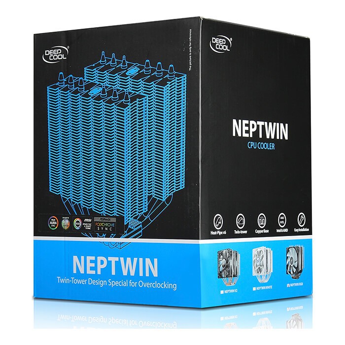Quạt tản nhiệt khí CPU Deepcool Neptwin RGB (2-Fan) - Hàng Chính Hãng 95