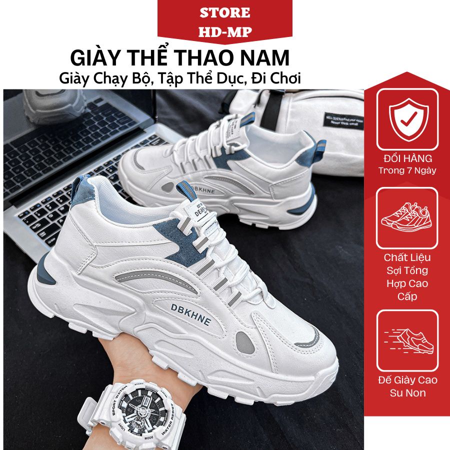 Giày nam sneakers thời trang 2022. Giày thể thao nam tăng chiều cao 5cm