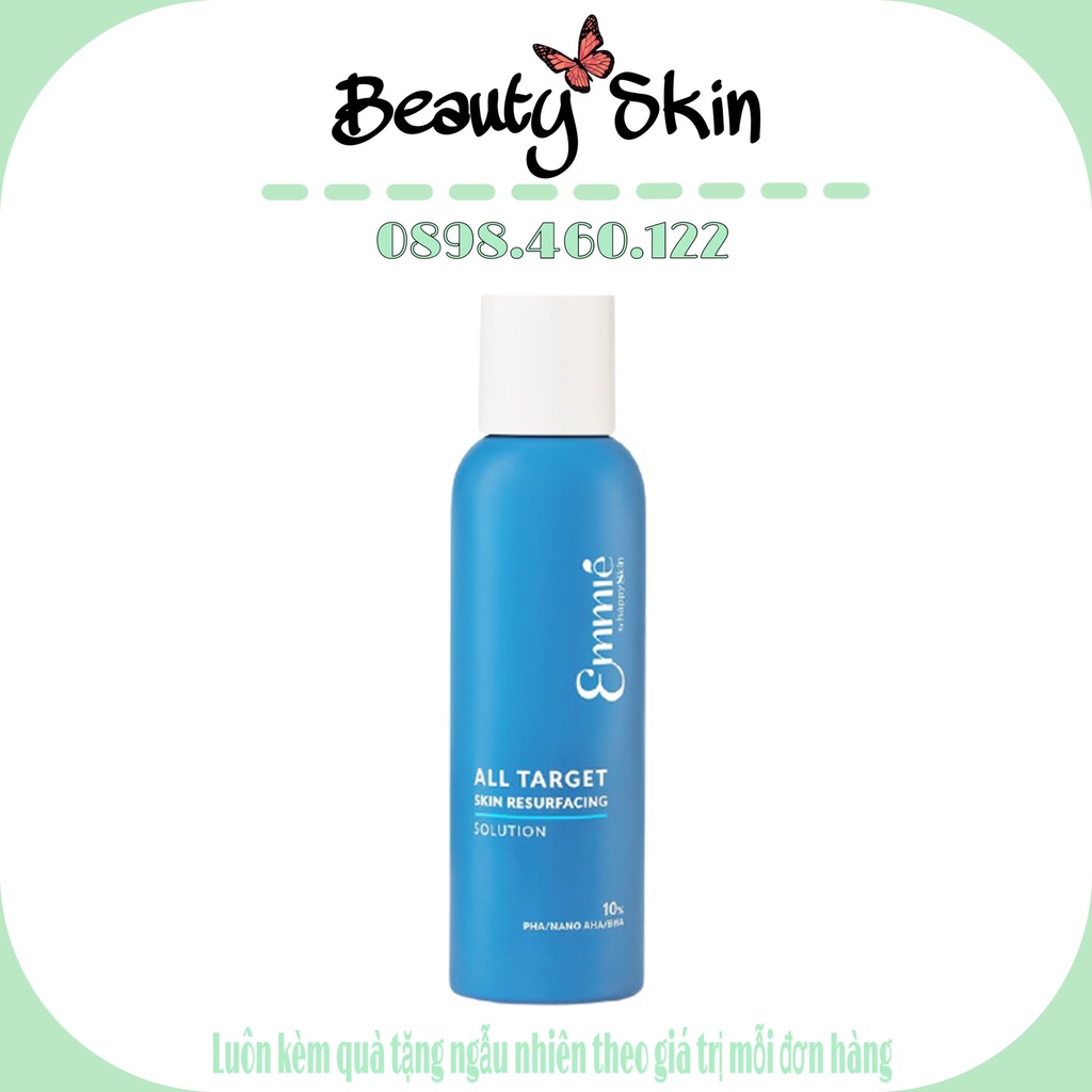 Dung Dịch Emmié by Happy Skin All Target Skin Resurfacing Solution 10% PHA/NANO AHA/BHA Tẩy Da Chết & Tái Tạo Da 160ml