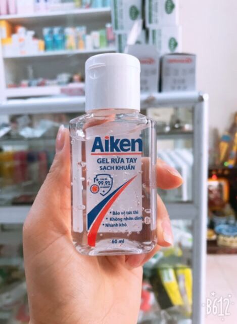 Gel rửa tay khô Aiken 60ml