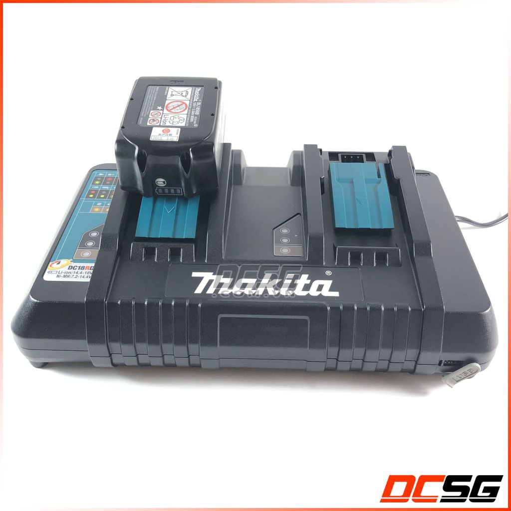 Sạc nhanh 2 cổng 14.4-18V Makita DC18RD