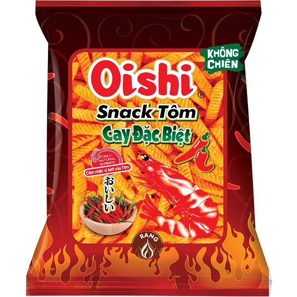 Snack Oishi các loại (cua vị sốt chua ngọt, tôm cay, indo mực, phomat miếng) gói 40g / 80g