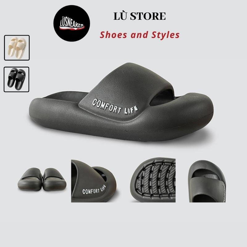 Dép bánh mì, dép nữ quai ngang bít mũi comfort life êm nhẹ chất liệu EVA  - BM04
