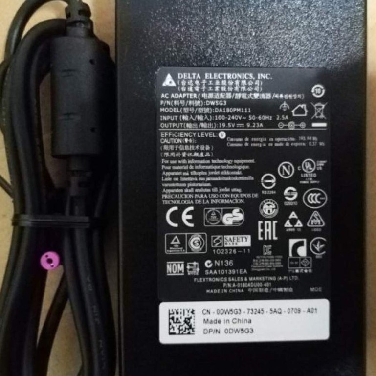 (ADAPTER) SẠC LAPTOP ACER 19.5V-9.23A (180W) kích thước đầu ghim (5.5 x 1.7 mm)