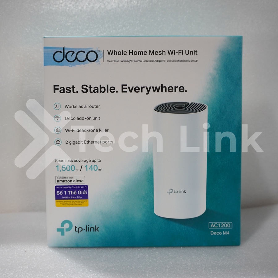 [Hỏa tốc] Hệ Thống Wi-Fi Mesh TP-Link Deco M4 Dành Cho Gia Đình Chuẩn AC1200
