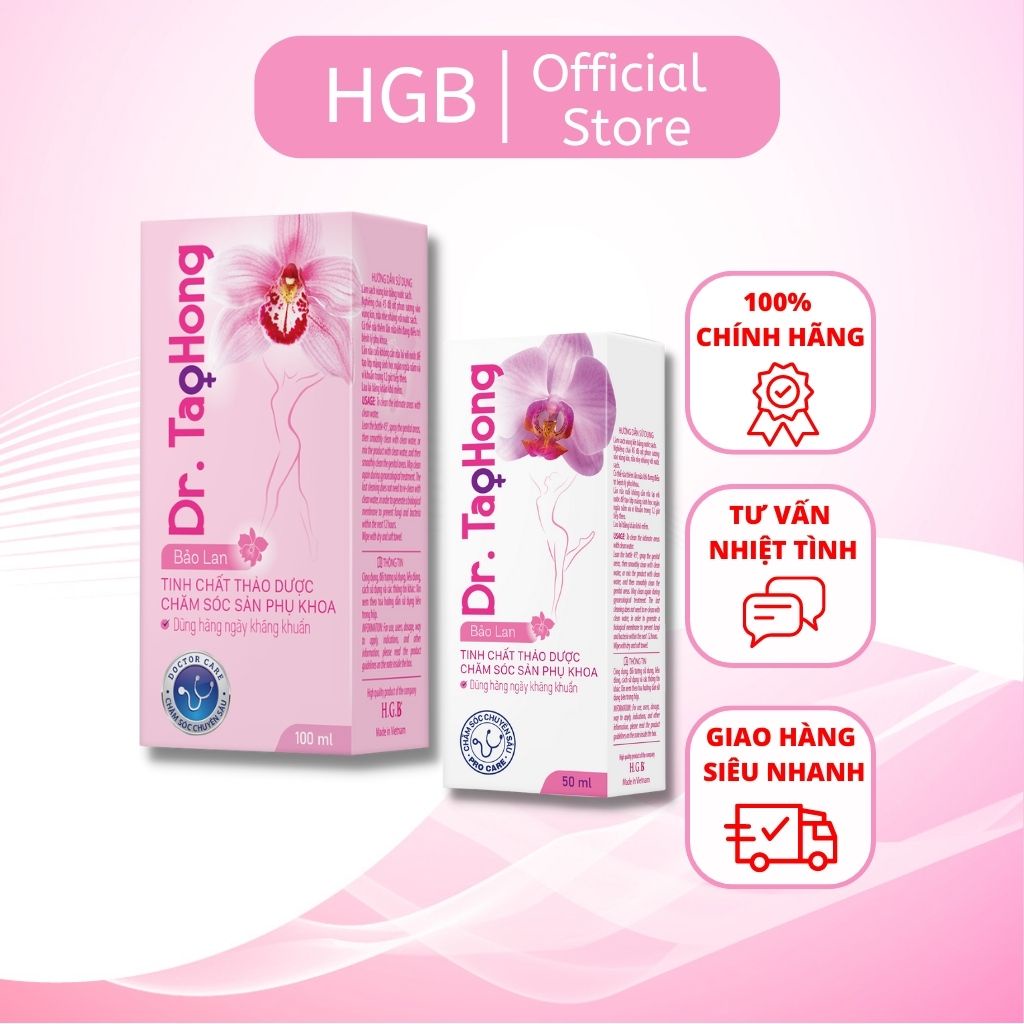 Dung Dịch Vệ Sinh Phụ Nữ HGB 100% Thiên Nhiên Dùng Hằng Ngày - Dr Tao Hong Bao Lan