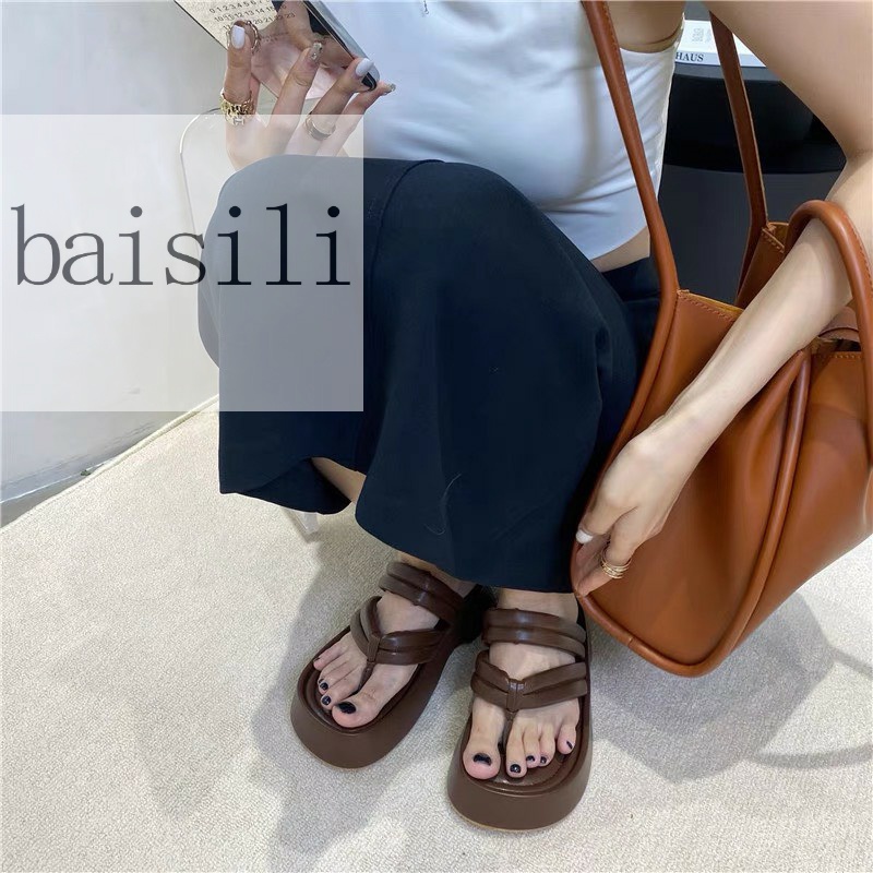 DÉP XUỒNG BAISILI - DÉP THỜI TRANG NỮ PHONG CÁCH HIỆN ĐẠI QUAI NGANG KẸP ĐẾ BẰNG BD220869