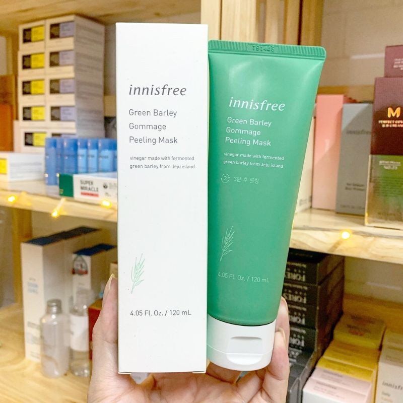 (Mẫu Mới) Tẩy Tế Bào Chết Mặt Innisfree Gree Barley Gommage Peeling Mask 120ml