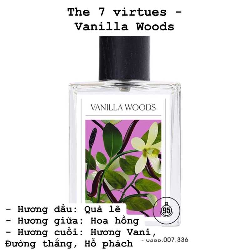 Vial nước hoa unisex The 7 Virtues Vanilla Woods