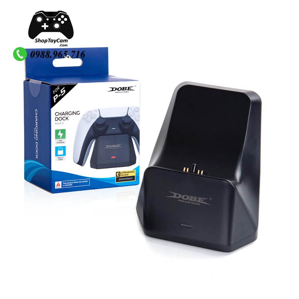 Dock Sạc Tay Cầm PS5 Sony DualSense 5, Đế Sạc Tay Cầm PS5 Chính Hãng DOBE | Dock Sạc Đơn Và Sạc Đôi Tay Cầm PS5 DOBE