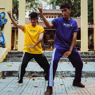 Áo thun bobui basic tím,vàng chuẩn REAL full tag túi