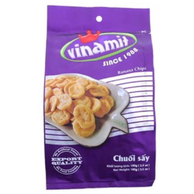 Chuối sấy Vinamit gói 100g