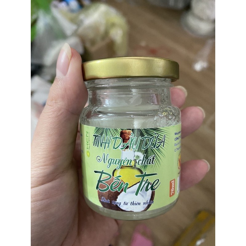 Tinh dầu dừa Bến Tre 70ml nguyên chất - làm đẹp da, tóc và nguyên liệu thực phẩm