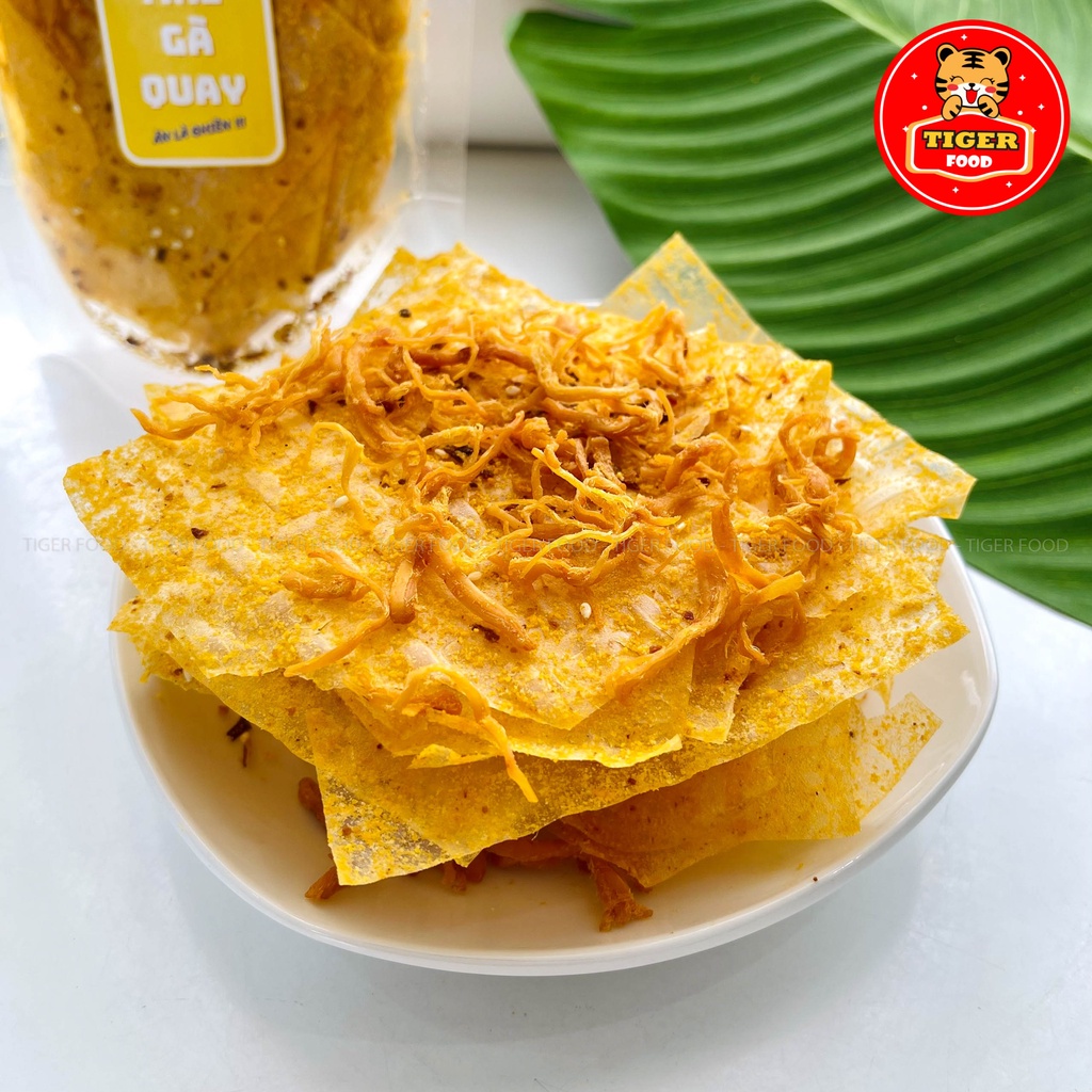 Bánh tráng phô mai gà quay 💖TIGER FOOD💖 Siêu phẩm bánh tráng phô mai miếng gói 80g - Đồ ăn vặt sài gòn