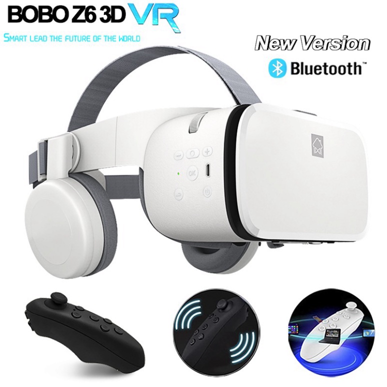 Kính thực tế ảo 3D VR Bobo Z6 có tai nghe bluetooth không dây