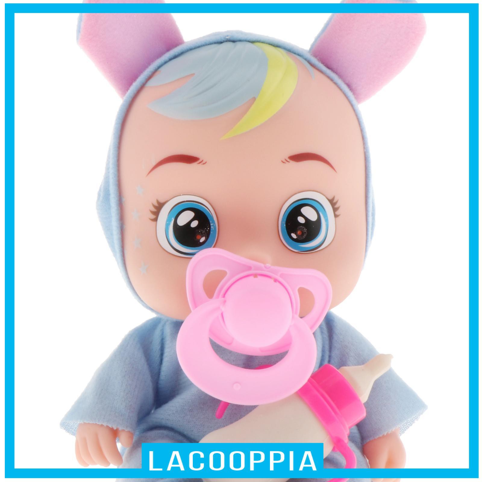 [LACOOPPIA] Electric Interactive Doll Baby Kids Toy Birthday Gift Make Sound Feeding&amp; Crying